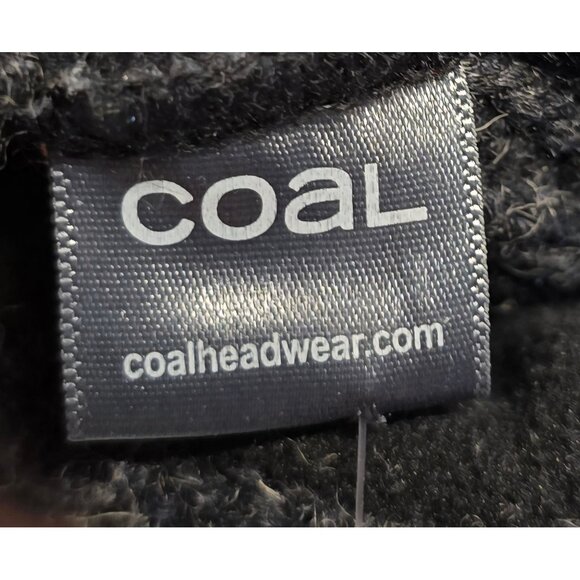 Coal Wool Knit Brimmed Cap Lined Beanie Dark Gray Stretchy Warm Winter Hat boho - Picture 6 of 6